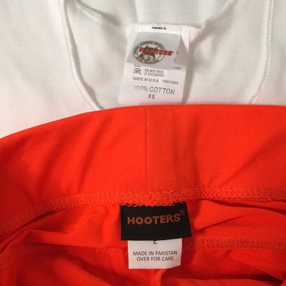 New Hooters Bundle Tank Shorts Pouch Hose Socks & Name Tag Florida Size XS - Picture 13 of 16